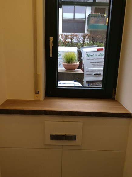 Fensterbank aus Eiche