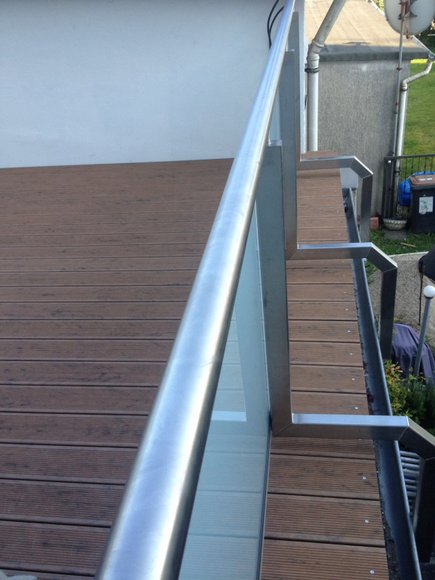 WPC-Dielen auf der Dachterrasse